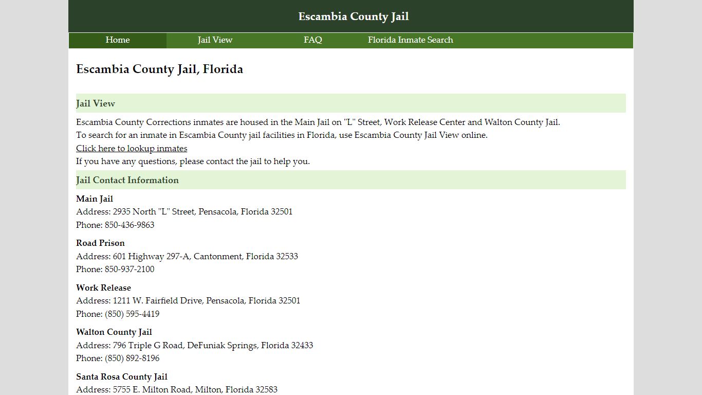 Escambia County Jail